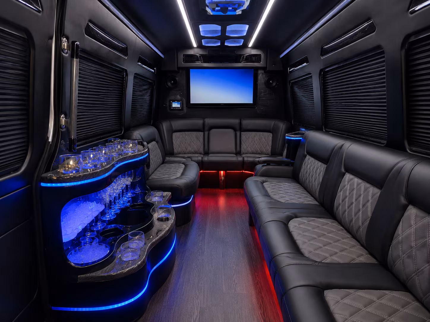 medford corporate event transportation onboard seating