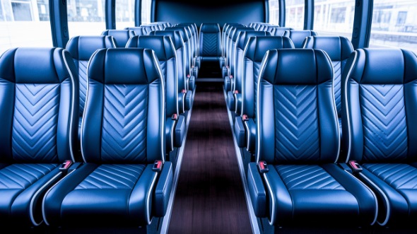 15 passenger minibus inside bend