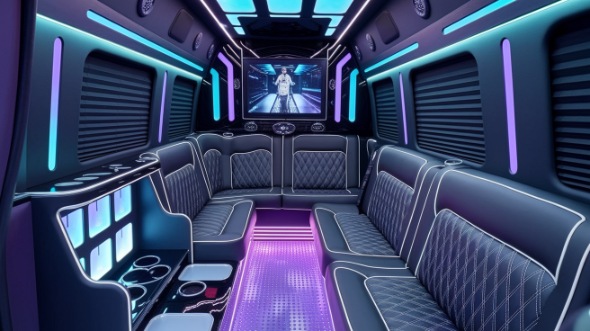party bus rental inside